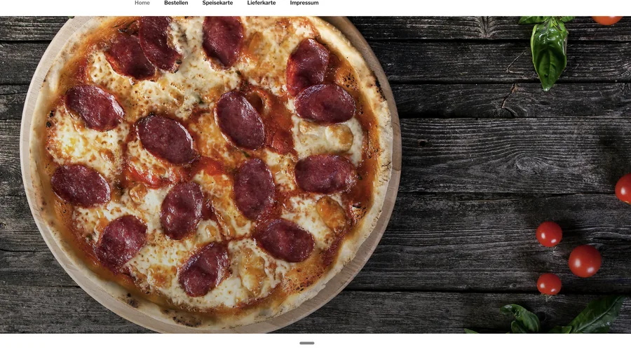 Pizza aus unserer Speisekarte